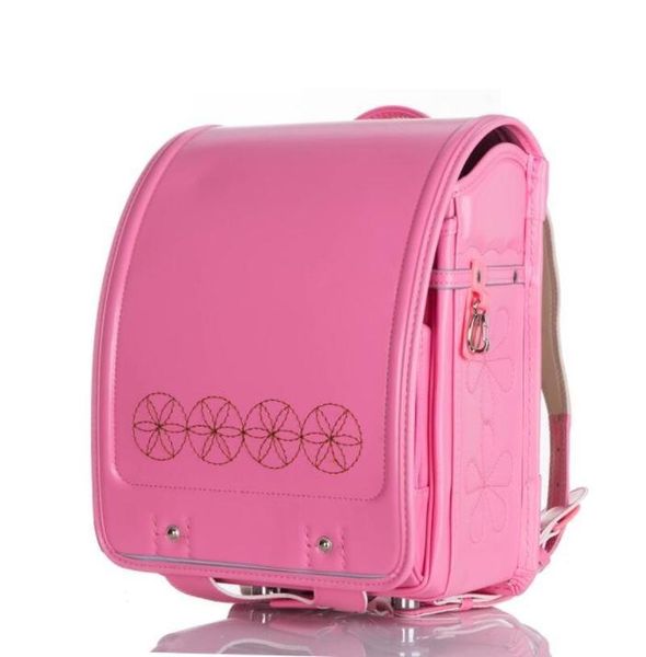 

japanese school bag for gilrs boys circular pattern embroidery orthopedic backpack children schoolbags student mochila grade 1-3 bags
