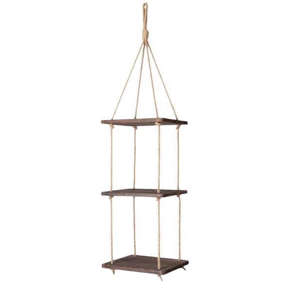 

other home decor 1 set wood wall-hanging shelf creative wall rack punch storage
