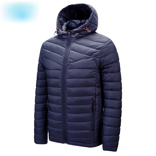 

winter jacket men parka casual solid color hooded coat thick warm men's jackets, Black;brown