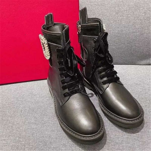 

boots crystal button ladies shoes velvet zapatos de mujer woolen cloth botas elegance female exquisite woman, Black