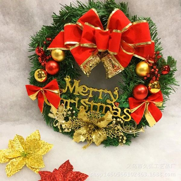 

mini christmas wreath for front door decorations 2021 home garland year decor decorative flowers & wreaths