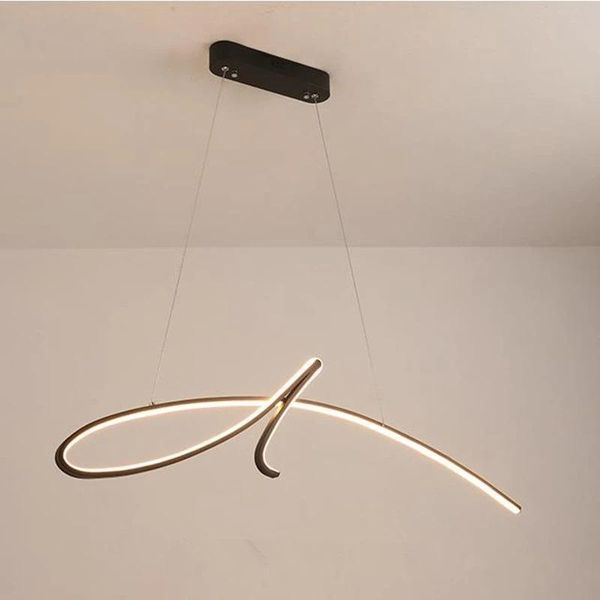 

chandeliers led chandelier modern island lamp includes dimmable version 95cm single design aluminum painted finishes artistic