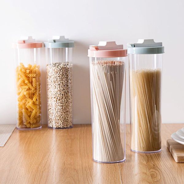 

storage bottles & jars multifunction spaghetti box cutlery noodle chopsticks boxes food canister for kitchen containers organizer
