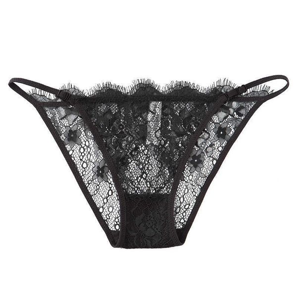 

briefs panties quality thong women's low waist eyelashes lace, Black;white
