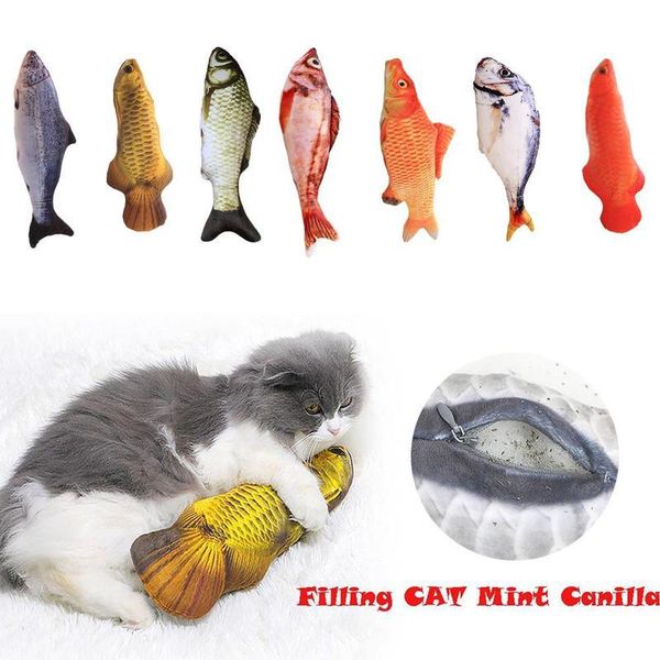 

cat toys wagging fish realistic plush toy simulation catnip gift for pet chewing