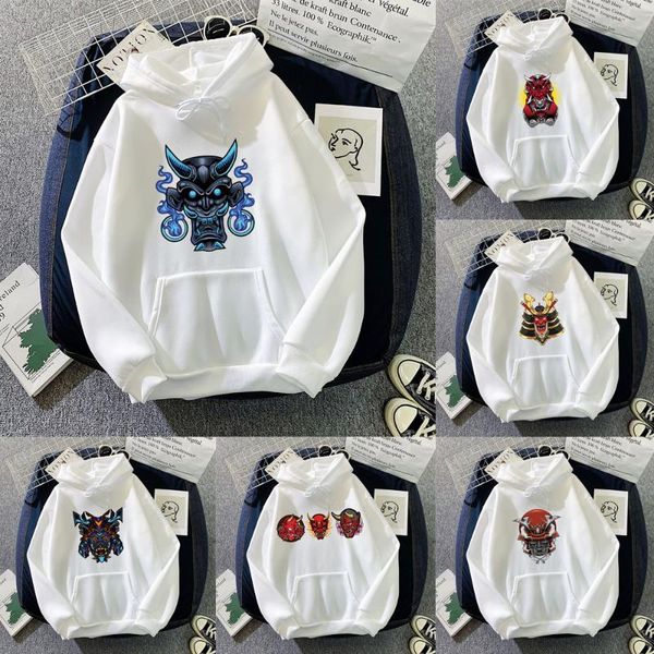 

men's hoodies & sweatshirts oversized monster print sweatshirt men's/women's winter warm streetwear pullover harajuku thick h, Black