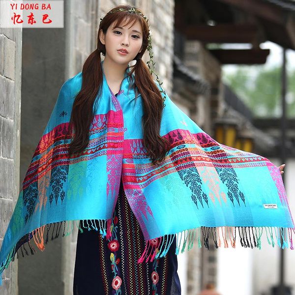 

four seasons pure cotton bohemian lady scarf chains, Silver