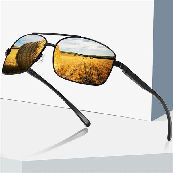 

driving polaroid sun glasses aluminum magnesium frame sports sunglasses men polarized driver retro anti glare goggles uv400, White;black
