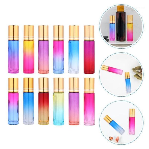 

storage bottles & jars 20pcs 10 glass mini roll on empty essential oil roller