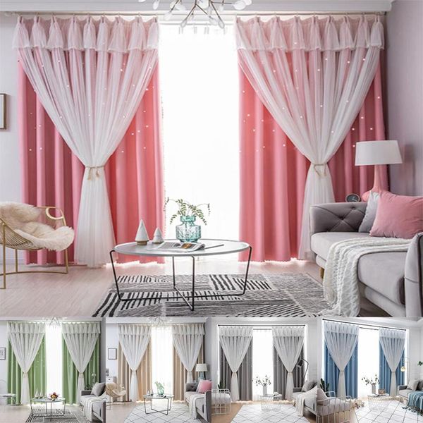 

curtain & drapes blackout curtains for living room white tulle window treatments kids cute star cutout bedroom blinds tend