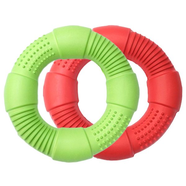 

durable dog training foam ring dog chew toy light floatable bite resistant interactive toys for all sizes dogs puppy flying disc