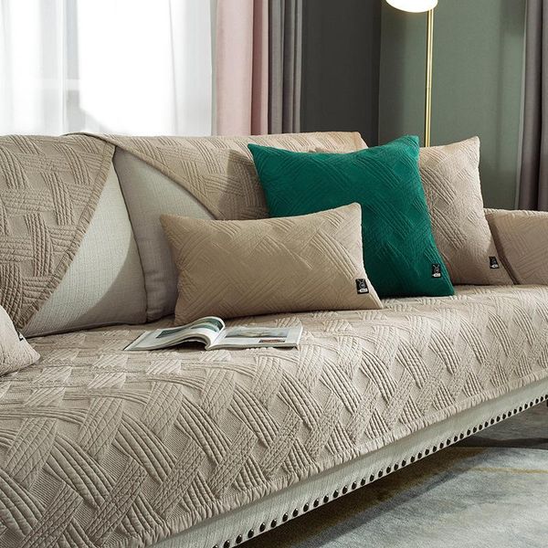 

chair covers nordic cotton sofa cover modern corner towel seat pad for living room non-slip couch cushion armchair slipcover