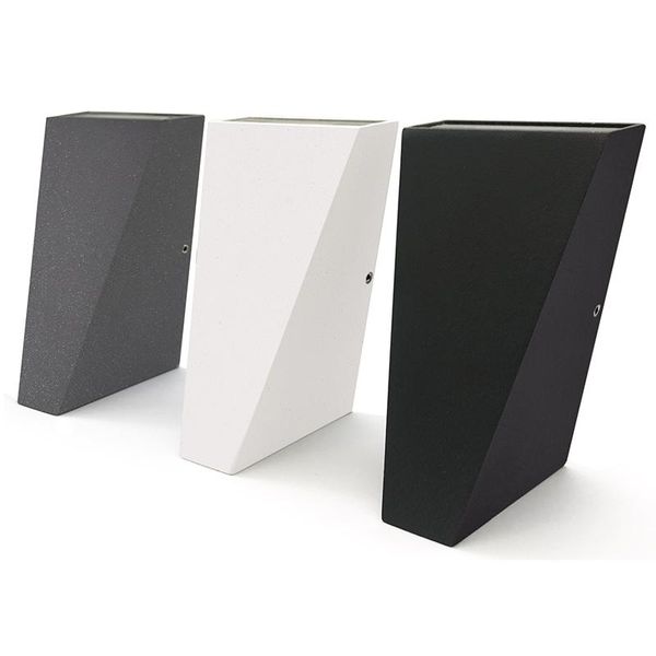 

simple dual-head aluminum 12w led mini wall lamp indoor outdoor decor waterproof ip65 el bar bedroom garden porch lights