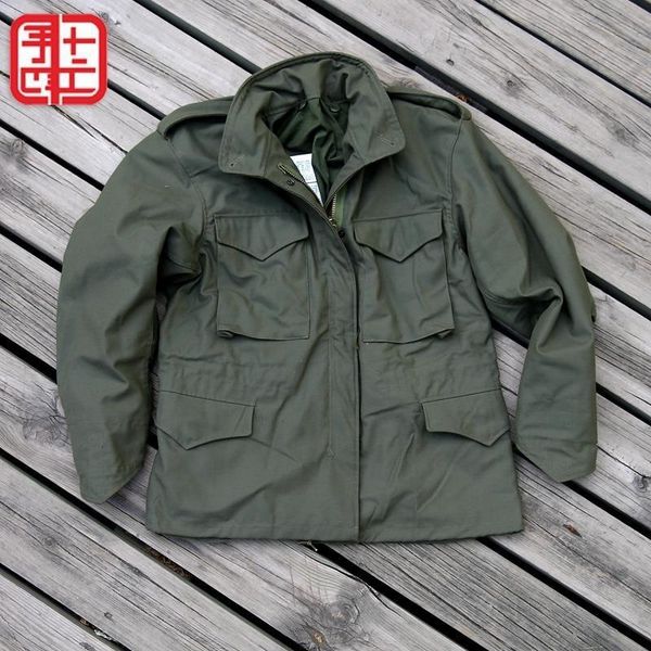 

men's jackets us m65 windbreaker tactical coat field assault autumn winter cotton korean version, Black;brown