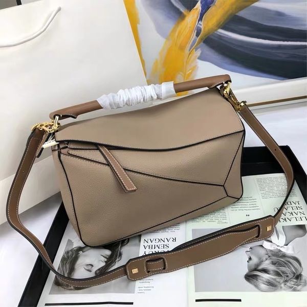 

designer handbag 2021 new geometric bag with litchi pattern stitching