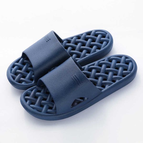 

slippers bathroom men hollow man pvc non-slip for home indoor summer shoes solid sz3k, Black