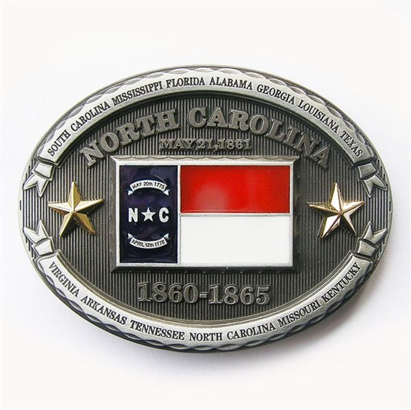 

men belt buckle new vintage north carolina state flag oval belt buckle gurtelschnalle boucle de ceinture buckle-fg024 brand new, Slivery;black