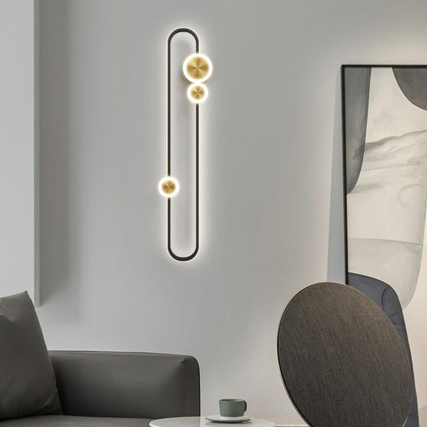 

wall lamp nordic modern bedside living room bedroom corridor aisle creative personality simple background bracket light