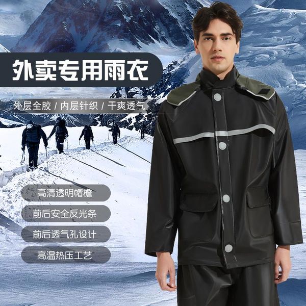 

raincoats waterproof cycling reusable raincoat hooded emergency men personal protective equipment regenjas rain gear bk50yy
