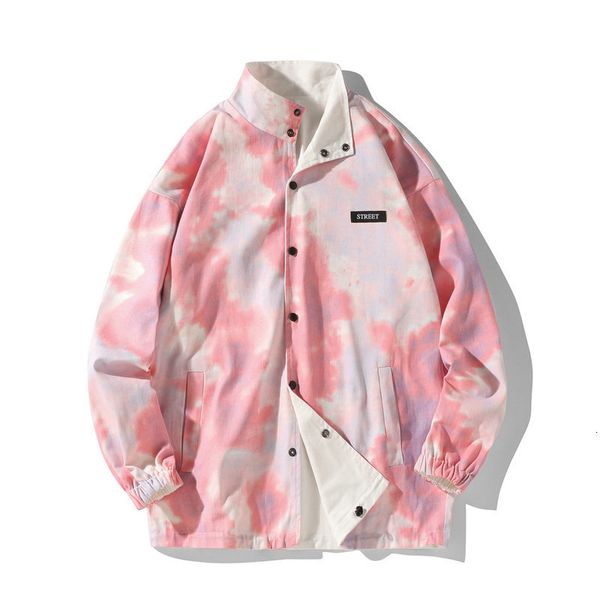 

men's jackets 2021 autumn bomb printed harajuku windbreaker overcoat male casual outwear hip hop streetwear coats drop luc8, Black;brown