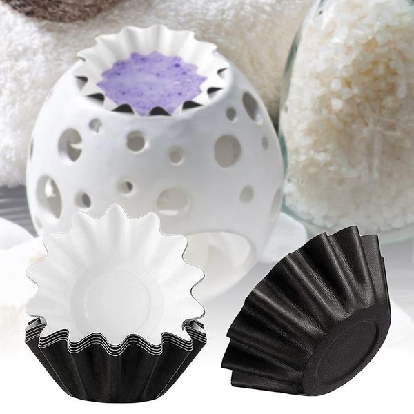 

fragrance lamps 50 pcs melt warmer liner reusable & leakproof candle tray cup for scented k9store