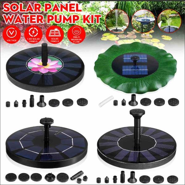 

set 1200mah battery solar fountain floating garden water pool pond decoration powered 4.5v 3w pump decorations