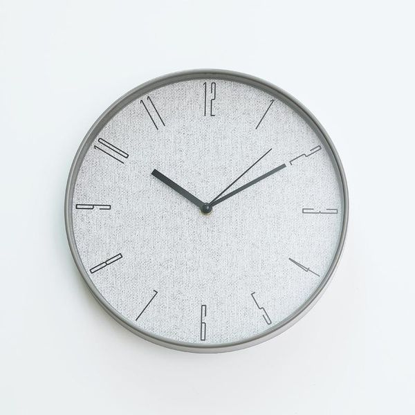 

wall clocks fashion creative 12 inch denim cloth clock 2021 modern living room quartz home decor relogio de parede