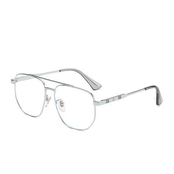 

sunglasses pure titanium double beam large frame myopia square men's and women's same small bee street shooting artifact eyeglass, White;black