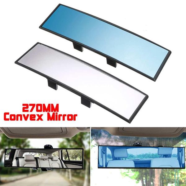 

270mm car interior rearview mirror anti glare wide angle convex surface panoramic child seat safety watching sun visor other accessories