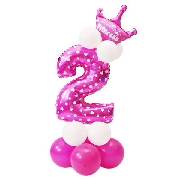 

number balloon 0 - 9 latex balloon giant number balloons foil baby girl shower party children 's birthday decoration num