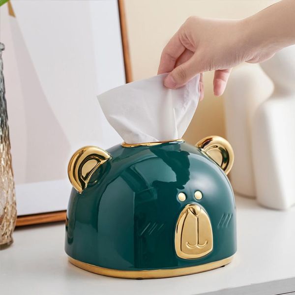 

tissue boxes & napkins cute ceramics bear home deacor napkin holder kitchen box storage modern table toilet paper