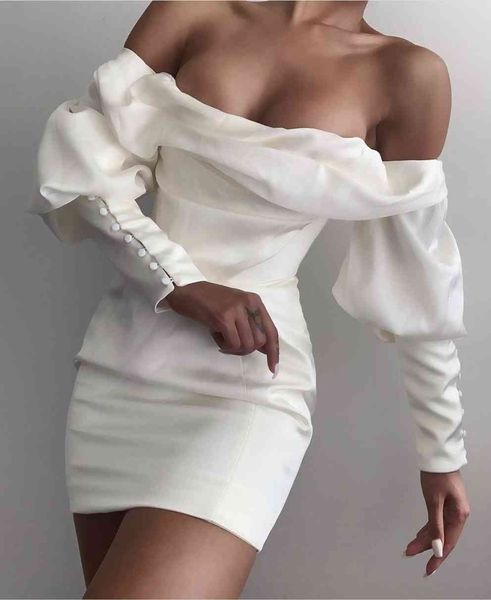 

off the shoulder ruffled white women dressed in winter elegant night club dress party, Black;gray