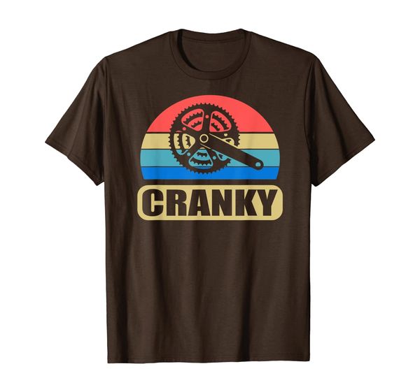 

retro funny cranky bicycle gift cycling t-shirt, White;black