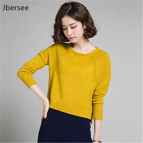 

women's sweaters jbersee autumn korea short sweater women pullover knitted christmas jumper fashion womens clothing pull femme yz6017, White;black