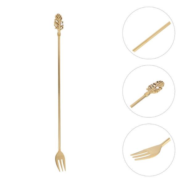 

forks 1pc household stainless steel dessert fork creative cutlery for kitchen