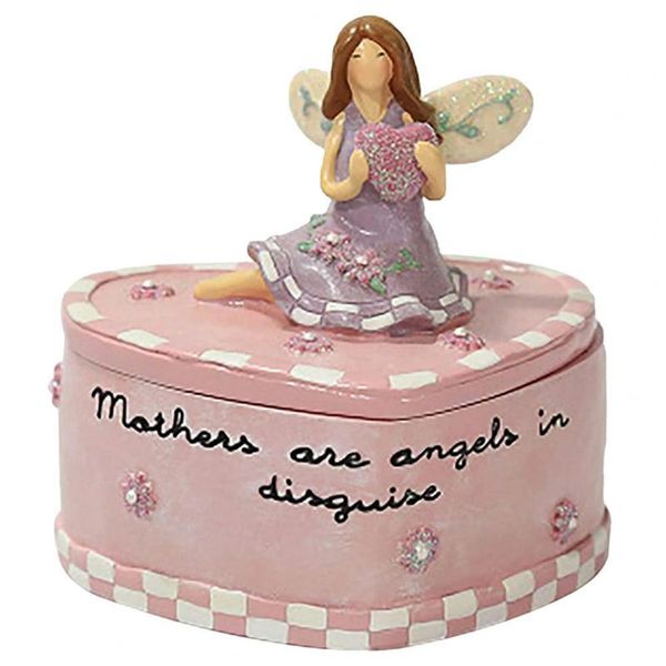 

1pc small mothers' day gift box women jewelry exquisite heart shape resin necklace earring rings case 10.5*10*8.5cm wrap