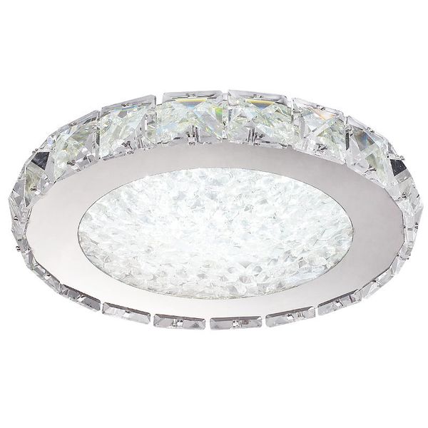 Luz de teto de cristal moderno ultratina 3cm luminárias redonda led chandelier luzes decoração de casa iluminação para sala de estar