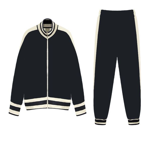 

20fw men tracksuits fashion hoodie joggers suits with letter printed tracksuit sets autumn reflective strip s-3xl, Gray