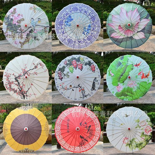 

umbrellas cosplay classical oilpaper umbrella bamboo parasol stage performance prop dance handmade craft