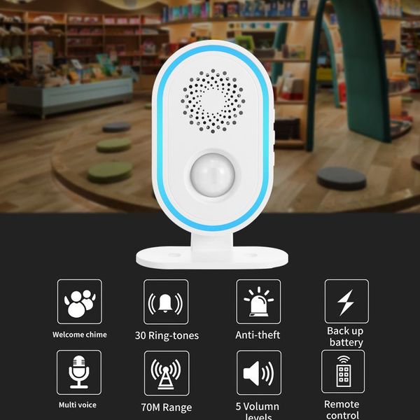 

doorbells intelligent wireless doorbell home welcome waterproof remote smart door bell chime us plug optional for restaurant