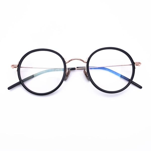 

fashion sunglasses frames belight optical japan design women acetate titanium retro vintage prescription eyeglasses spectacle frame eyewear, Black