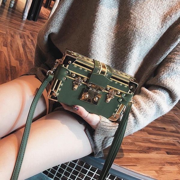 

shoulder bags women's bag 2021 fashion trend box retro messenger small bag.
