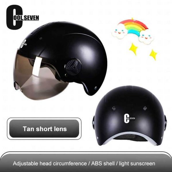 

motorcycle helmets fashion helmet electric bike female male commute summer riding half head uv protection bump cap