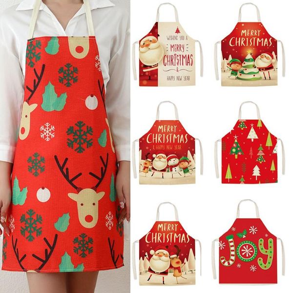 

aprons cooking supplies home kitchen linen coffee pinafore christmas apron body cleaning protection printed