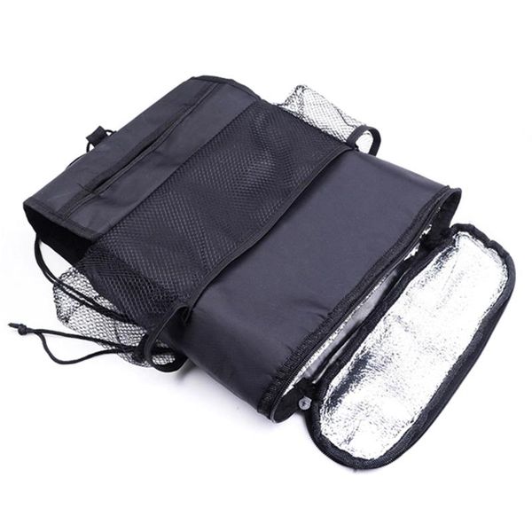 

car organizer seat back multi pockets storage bag cool/ thermal insulation travel auto accessories