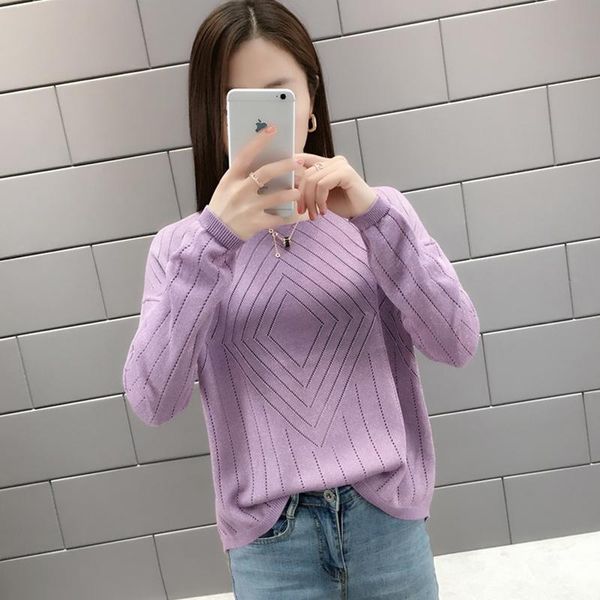 

women's sweaters 2021 women spring sweater long sleeves o-neck solid color large size pullover female warm slim knit sweaterp830, White;black
