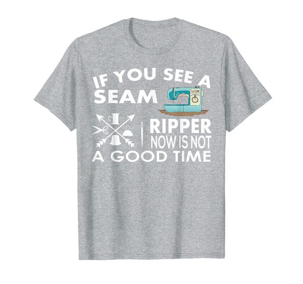 

if you see seam ripper sewing quilting gift t-shirt, White;black
