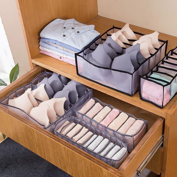 

storage drawers underwear box foldable dormitory home bedroom drawer closet organizers socks panties bra underclothes shelf divider