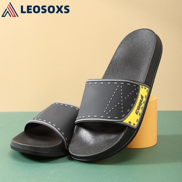 

home slippers summer indoor floor non-slip couple family women men bathroom bath sandal l327, Black