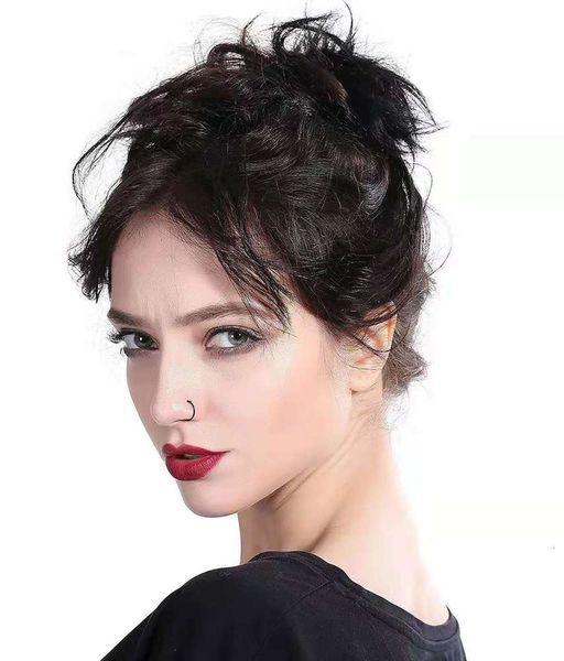 

stainless steel zircon nose ring human body puncture circle ear snap